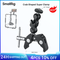 smallrig-abrazadera de cabeza esferica multifuncional adaptador de doble bola con abrazadera inferior para estabilizador dji para video c-stand-2164