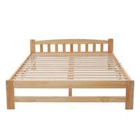 cama individual estructura de madera 140x200cm natural