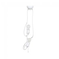 lampara colgante infantil mime blanco 2 luces