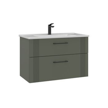 Mueble Para Lavabo  - 85 X 45 X 55 Cm - Verde Mate