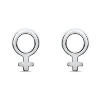 pendientes simbolo de venus de plata 925