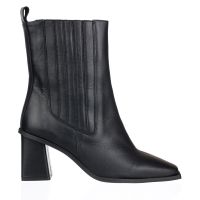 botin piel negro alto