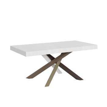 Mesa Extensible 90x200/460 Cm Volantis Fresno Blanco Estructura Multicolor 4/c
