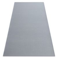 alfombra con refuerzo de goma rumba un solo color gris 120x250 cm