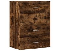 vidaxl aparador de madera de ingenieria roble ahumado 60x39x80 cm