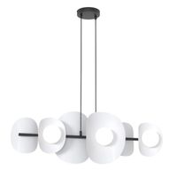 lampara colgante lithora gris 6 luces