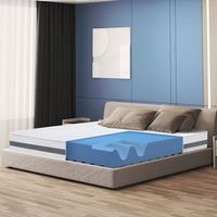 colchon 85x195 cm en espuma antibacteriana altura 20 cm  funda 3d air hipoalergenica  colchon ortopedico 7 zonas termosensible