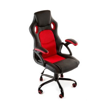 Silla Gaming X-one Regulable En Altura, Silla Escritorio Juvenil En Negro Y Rojo