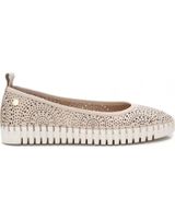 de carmela bailarina de piel confort y plantilla extraible beige