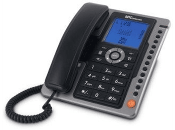 Teléfono - SPC 3604N, Manos libres, Pantalla iluminada, Negro