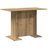 mesa de comedor madera ingenieria roble artisan 110x60x75 cm vidaxl
