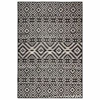 alfombra de exterior de tejido plano rayas negras 200x280 cm vidaxl