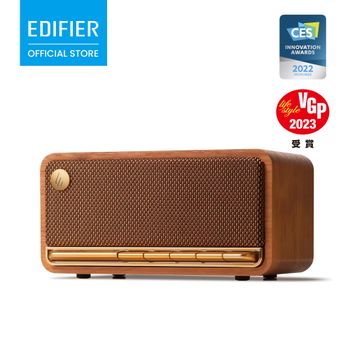 Altavoz Bluetooth de Mesa Retro EDIFIER MP230, 20W, Doble Driver de 48mm, 9 Horas de Reproducción, Carga Rápida, AUX, USB-C, Tarjeta TF, Botones Tipo Piano