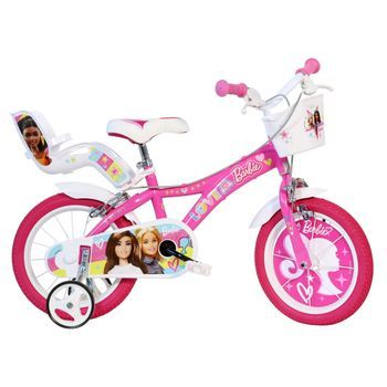 Bicicleta Niños 14 Pulgadas Barbie Rosado 4-6 Años