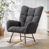 mecedora ergonomica con respaldo alado espuma de alta densidad y bolsillo