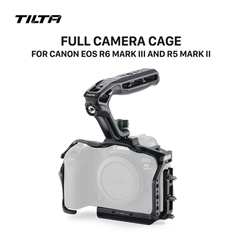 TILTA R6 Mark III Jaula para Cámara para Canon EOS R6 Mark III / R5 Mark II con Abrazadera de Cable, Asa Superior Xeno, Soporte de Zapata Fría y Base Arca