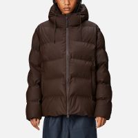 rains alta coated shell puffer jacket - l