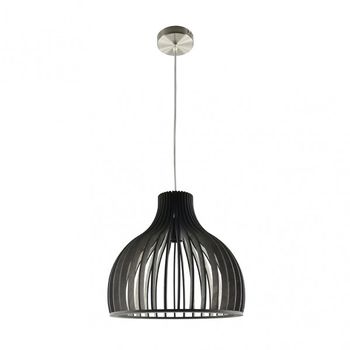 FABRILAMP Colgante Caoba 1xE27 Madera café 35D
