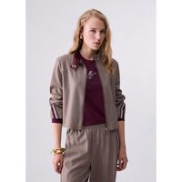 liu jo chaquetas chaqueta con tape bicolor para mujer