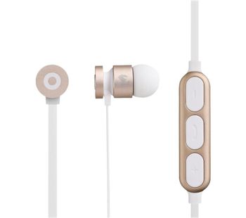 VOLKANO Mercury Series VK-1006-GDWT Wireless Bluetooth Earphones - Gold, Gold