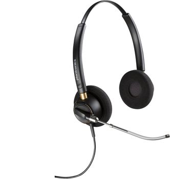 POLY Auriculares binaurales EncorePro 520V con tubo de voz y desconexión rápida