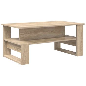 Mesa De Café - Mesa De Centro - Mesa Baja Roble Sonoma 90 X 50 X 40 Cm Madera De Ingeniería