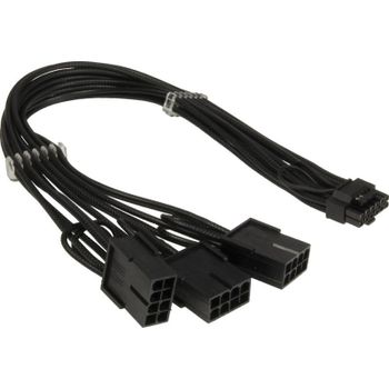 Cable adaptador Inter-Tech GPU-02 12VHPWR a 3x PCIe 8-pin