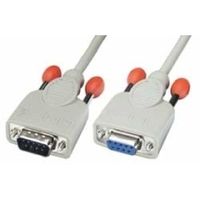 lindy 05m rs232 cable cable de seaal gris