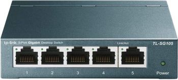 TP-Link TL-SG105 No administrado Gigabit Ethernet (10/100/1000) Negro