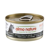 pack ahorro almo nature hfc natural 24 x 70 g - atun y calamares en gelatina