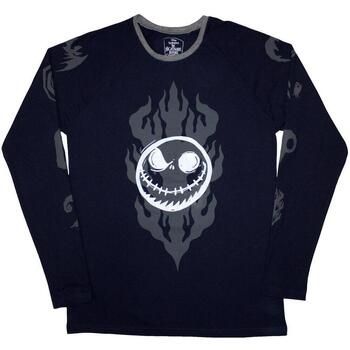 Nightmare Before Christmas Camiseta manga larga Flaming Jack para mujer