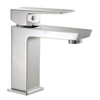 kibath grifo de lavabo monomando che acabado cromo brillo fabricado en laton