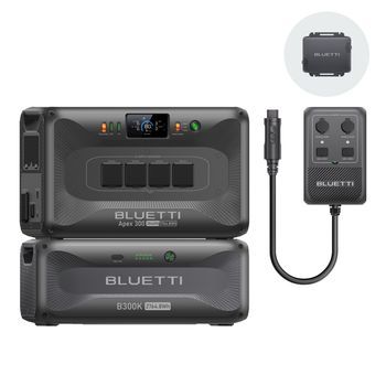 BLUETTI Apex 300 Power Station con B300K y Hub D1, 5529,6Wh LFP, 4 Tomas Ca 3840w, RV 50A Anderson, Camping