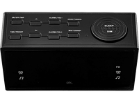 radio despertador - ok ocr 310 pantalla led de 12  2 tipos alarma fm negro