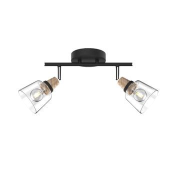Plafón Alargado 2 Luces Diseño Moderno Para Interiores