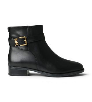 Michael Kors para mujer. 40T6RCFE5L Botines de Piel Rachel negro (37), 1 a 3cm, Cremallera, Casual, Clásico