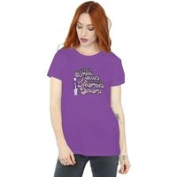 willy wonka camiseta dreamers text para mujer