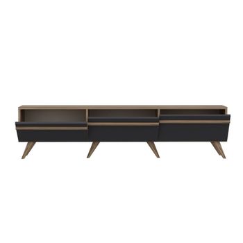 Mueble de tv 3 puertas gris antracita l180 cm