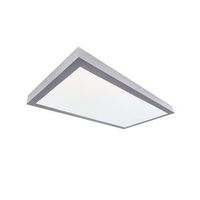 panel led de superficie kisongo 40w 6000k 4400lm ip20 1200x300x38mm color niquel