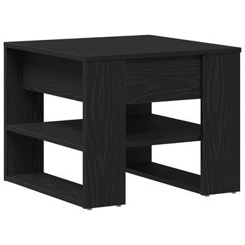 Mesa De Café Roble Negro 55,5 X 55 X 45 Cm Madera De Ingeniería Vidaxl