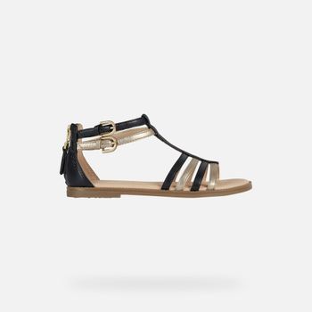 GEOX Sandal Karly Niña Negro/platino