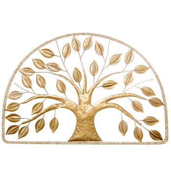 Adorno Pared Metal 120x80cm Ar Bol Dorado