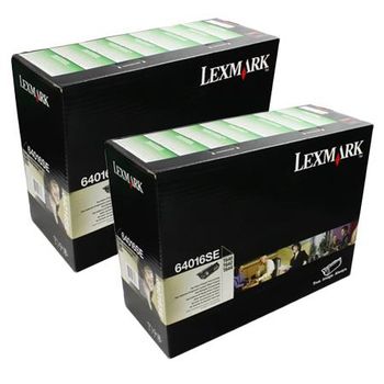 Original Multipack Lexmark T640 Printer Toner Cartridges (2 Pack) -64016SE