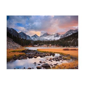 Papel Pintado 3d - Paisaje De Monta?as A La Venida De La Primavera (300x231 Cm)