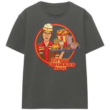 Steven Rhodes Camiseta Eat Your Worries Away para mujer