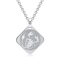 cadena de plata signo zodiacal escorpio