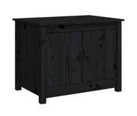 mesa de cafe - mesa de centro de madera maciza de pino negro 71x49x55 cm