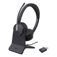 auriculares yealink wh64 inalambricos bluetooth para oficina y teams negros