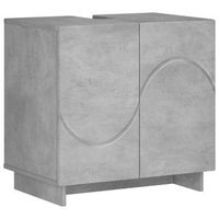 mueble de bano gris hormigon 60 x 41 x 58 cm vidaxl