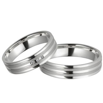 Alianzas oro blanco 5mm